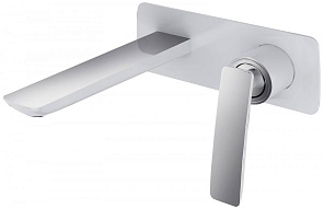 Смеситель для раковины встроенный Timo Helmi 4071/00-16SM хром-белый 500_191_2835441